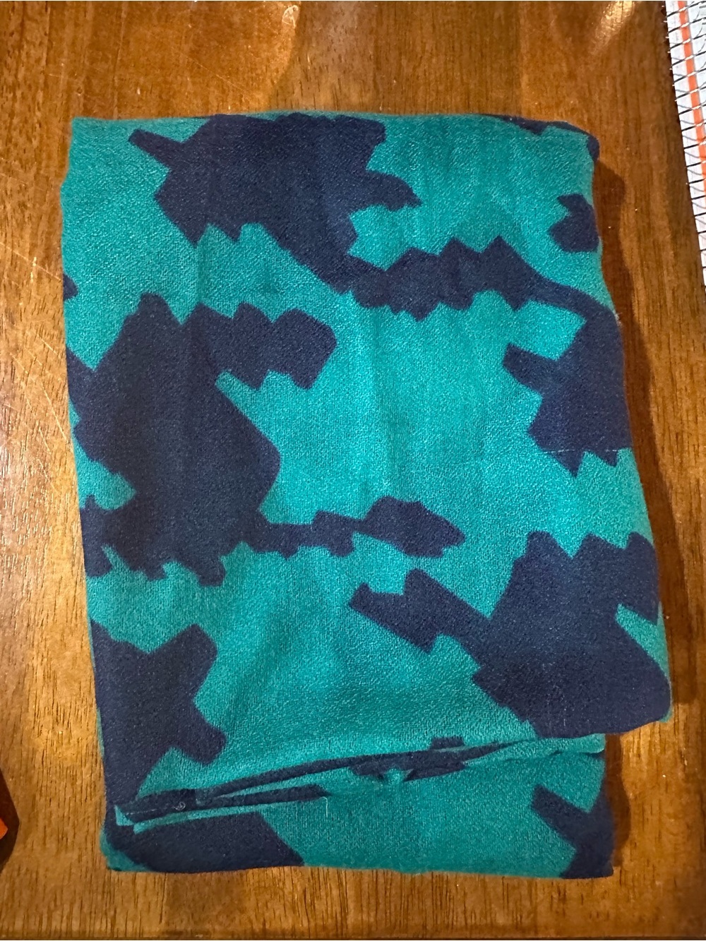 Women’s Infinity Scarf - Teal & Navy - Picture 3 of 3